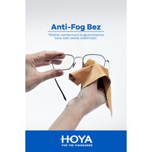 HOYA Anti-Fog Gözlük Camı Temizleme Bezi, Buğu Önleyici Bez