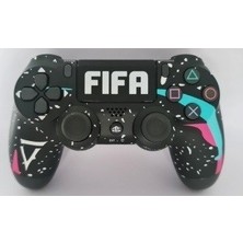 Byoztek Ps4 Dualshock 4 V2 Fifa Desenli Kablosuz Joystick Gamepad Oyun Kolu Pc Uyumlu Kablo Dahil