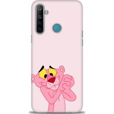 gmotp Realme 5i Kılıf Hd Baskılı - Pembe Panter
