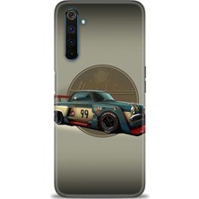 gmotp Realme 6 Pro Kılıf Hd Baskılı - Klasik Araba