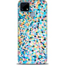 gmotp Realme C25S Kılıf Hd Baskılı - Renkli Benekler