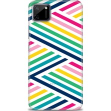 gmotp Realme C11 Kılıf Hd Baskılı - Renkli Çubuklar