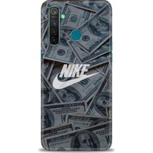 gmotp Realme 5 Pro Kılıf Hd Baskılı - Nike Dolar