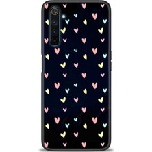 gmotp Realme 6 Pro Kılıf Hd Baskılı - Mini Mini Kalpler