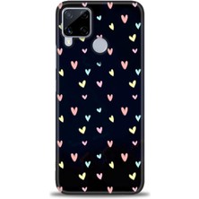 gmotp Realme C15 Kılıf Hd Baskılı - Mini Mini Kalpler