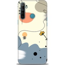 gmotp Realme C3 Kılıf Hd Baskılı - Papatya
