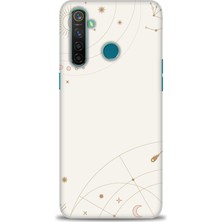 gmotp Realme 5 Pro Kılıf Hd Baskılı - Yıldız Haritası