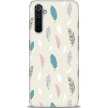 gmotp Realme 6 Pro Kılıf Hd Baskılı - Tüyler