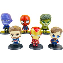 Figür-Avengers-Oyuncak Bebek Modeli Süs Seti (Yurt Dışından)