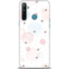 gmotp Realme C3 Kılıf Hd Baskılı - Yıldız Puantiye