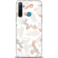 gmotp Realme C3 Kılıf Hd Baskılı - Fırça Darbeleri