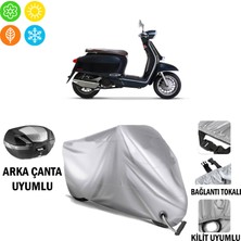 Autoes Lambretta V200 Special Branda Motosiklet Brandası Arka Çanta Bağlantı ve Kilit Uyumlu