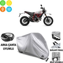 Autoes Ducati Scrambler Desert Sled Motosiklet Branda Arka Çanta Bağlantı ve Kilit Uyumlu