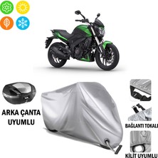 Autoes Bajaj Dominar 400 Ug Branda Motosiklet Brandası Arka Çanta Bağlantı ve Kilit Uyumlu