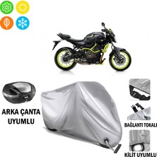 Autoes Yamaha Mt-07 Abs Branda Motosiklet Brandası Arka Çanta Bağlantı ve Kilit Uyumlu
