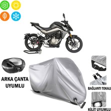 Autoes Cf Moto 250 Nk Branda Motosiklet Brandası Arka Çanta Bağlantı ve Kilit Uyumlu