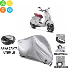 Autoes Vespa 946 125 I.e. Branda Motosiklet Brandası Arka Çanta Bağlantı ve Kilit Uyumlu