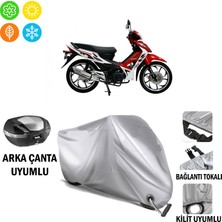 Autoes Mondial 100 Sfs Branda Motosiklet Brandası Arka Çanta Bağlantı ve Kilit Uyumlu