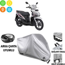 Autoes Honda Spacy 125 Branda Motosiklet Brandası Arka Çanta Bağlantı ve Kilit Uyumlu