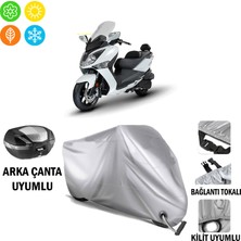 Autoes Sym Joymax 250 Branda Motosiklet Brandası Arka Çanta Bağlantı ve Kilit Uyumlu