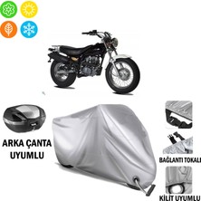 Autoes Skyteam V-Raptor 250 Branda Motosiklet Brandası Arka Çanta Bağlantı ve Kilit Uyumlu