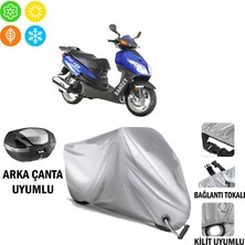 Autoes Ramzey Star 150 L Branda Motosiklet Brandası Arka Çanta Bağlantı ve Kilit Uyumlu