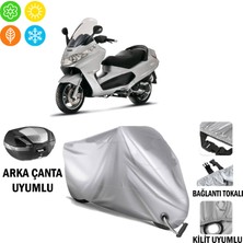 Autoes Piaggio X8 200 Branda Motosiklet Brandası Arka Çanta Bağlantı ve Kilit Uyumlu