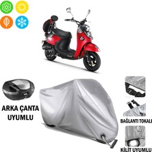Autoes Kuba Trendy 50 Branda Motosiklet Brandası Arka Çanta Bağlantı ve Kilit Uyumlu