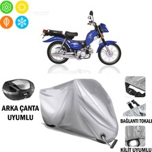 Autoes Kanuni Zebra 90 Branda Motosiklet Brandası Arka Çanta Bağlantı ve Kilit Uyumlu