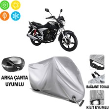 Autoes Lifan EM150L Branda Motosiklet Brandası Arka Çanta Bağlantı ve Kilit Uyumlu