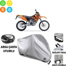 Autoes Ktm 620 Sc Branda Motosiklet Brandası Arka Çanta Bağlantı ve Kilit Uyumlu