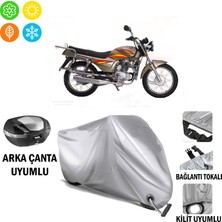 Autoes Kanuni Motocar 200 Branda Motosiklet Brandası Arka Çanta Bağlantı ve Kilit Uyumlu