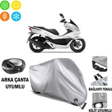 Autoes Honda Pcx 150 Branda Motosiklet Brandası Arka Çanta Bağlantı ve Kilit Uyumlu