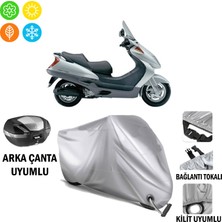 Autoes Honda Fes 250 Foresight Branda Motosiklet Brandası Arka Çanta Bağlantı ve Kilit Uyumlu