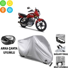 Autoes Kuba KH125-12D Branda Motosiklet Brandası Arka Çanta Bağlantı ve Kilit Uyumlu