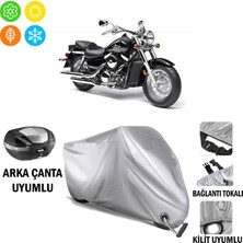 Autoes Kawasaki Vn 1500 Branda Motosiklet Brandası Arka Çanta Bağlantı ve Kilit Uyumlu