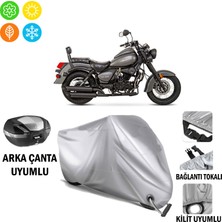 Autoes Falcon Freedom 250 Branda Motosiklet Brandası Arka Çanta Bağlantı ve Kilit Uyumlu