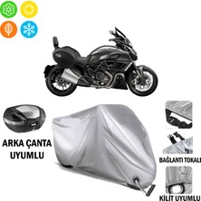 Autoes Ducati Diavel Strada Branda Motosiklet Brandası Arka Çanta Bağlantı ve Kilit Uyumlu