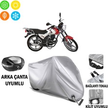 Autoes Falcon Crazy 125 Branda Motosiklet Brandası Arka Çanta Bağlantı ve Kilit Uyumlu