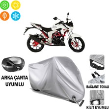 Autoes Falcon Strom 200 Branda Motosiklet Brandası Arka Çanta Bağlantı ve Kilit Uyumlu