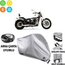 Autoes Asya Ghost 350 Branda Motosiklet Brandası Arka Çanta Bağlantı ve Kilit Uyumlu