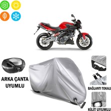 Autoes Aprilia Shiver 750 Branda Motosiklet Brandası Arka Çanta Bağlantı ve Kilit Uyumlu