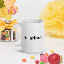 Bexdore Hashtag Klarnet Kupa Bardak Kişiye Özel Kahve Kupa Bardak Ingilizce Kahve Kupa Kahve Fincanı