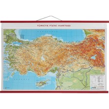 Gürbüz Kabartma Türkiye Haritası Bölgeler 70X100