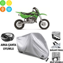Autoes Kawasaki Kx 65 Branda Motosiklet Brandası Arka Çanta Bağlantı ve Kilit Uyumlu