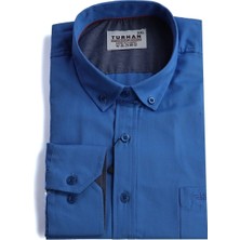 Maruf Shop Erkek Büyük Beden Slim Fit Turhan Mevsimlik Uzun Kol Gömlek