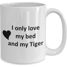 Bexdore Komik Kaplan Sevgilisi Kupa - Pet - Love My Tiger Kahve Fincanı- Ingilizce Kupa Bardak