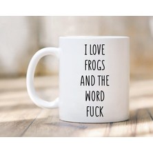 Bexdore Kurbağaları Seviyorum Kupa - Kurbağa Kupa - Kurbağa Hediyesi - Ingilizce Kupa