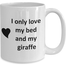 Bexdore Komik Zürafa Sevgilisi Kupa - Pet - Love My Zürafa Kahve Fincanı- Ingilizce Kupa Bardak