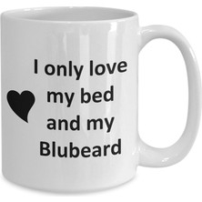 Bexdore Blubeard Lover Kupa - Kedi Köpek Kuş Evcil Hayvan Adı - Love My Blubeard Ingilizce Kupa Bardak